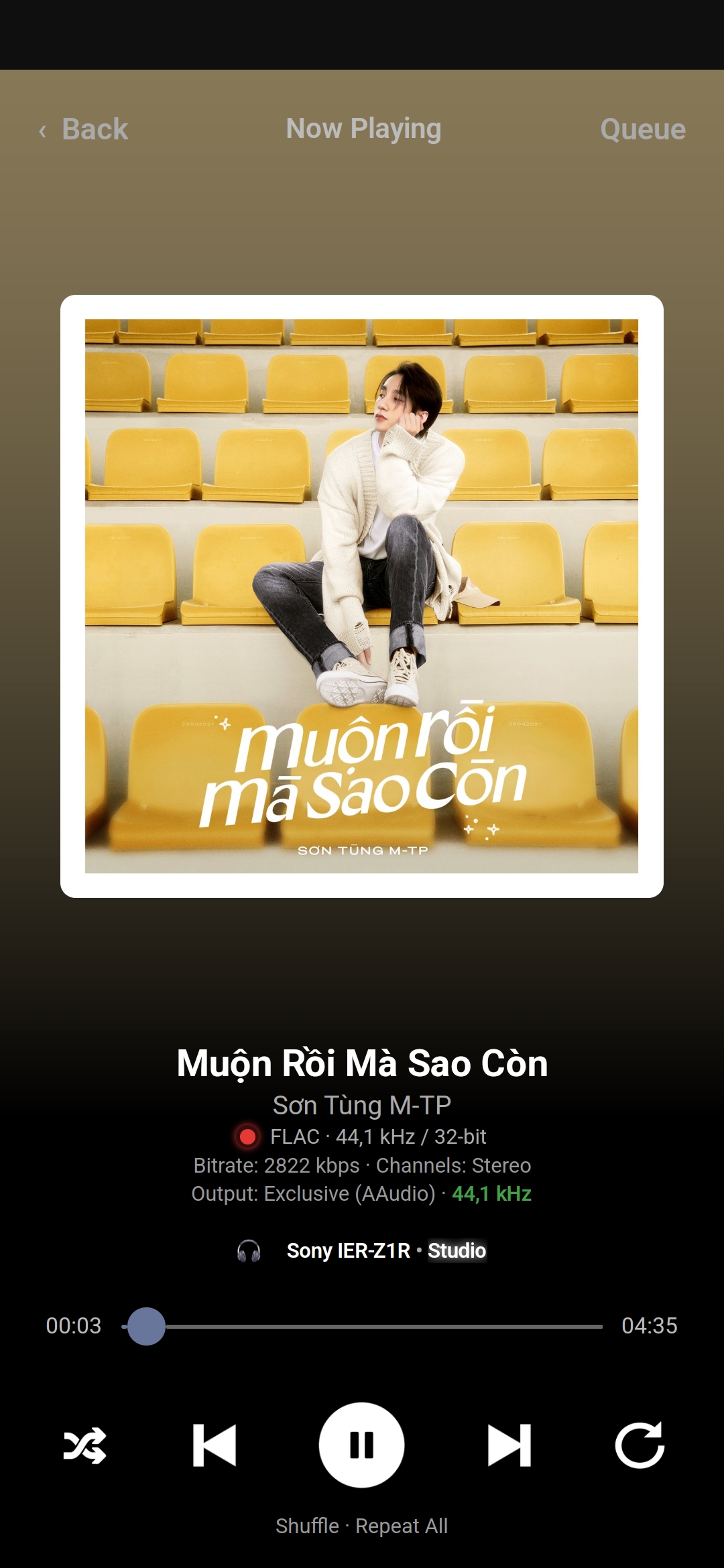 Odiphile Albums screen